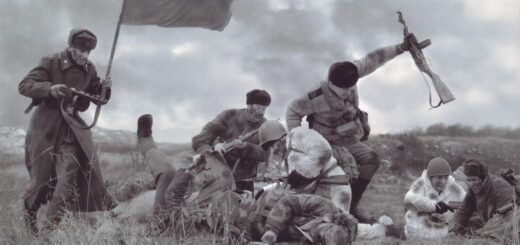 солдаты на привале