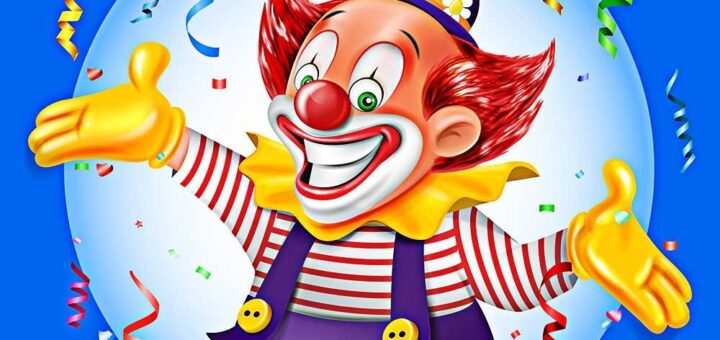 Новогодние клоуны картинка 2024