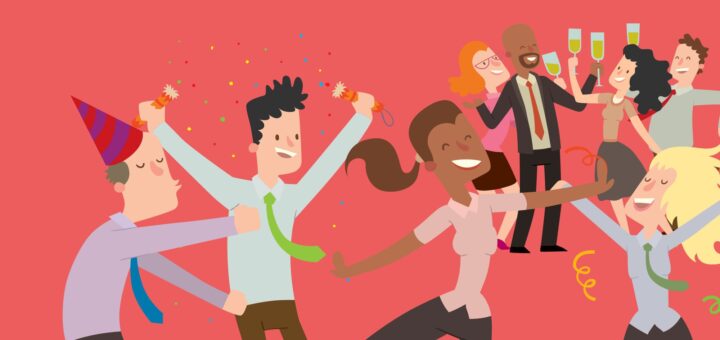 праздничный корпоратив на работе картинка