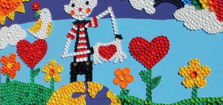 Мозаика из пробок