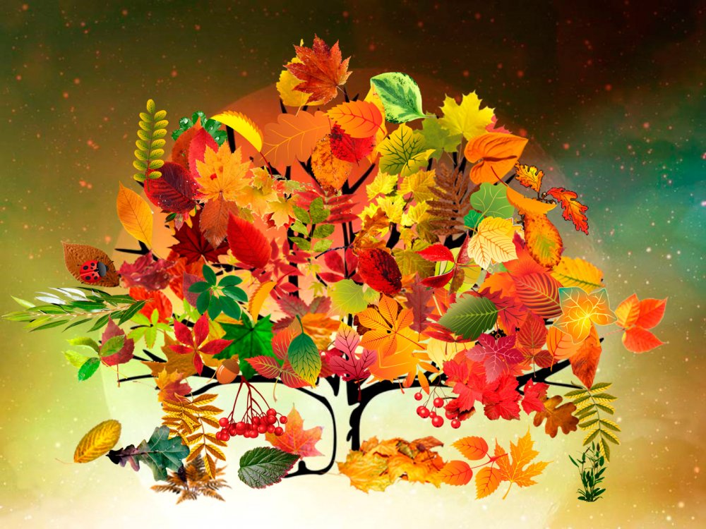 Осенние вечёрки картинка