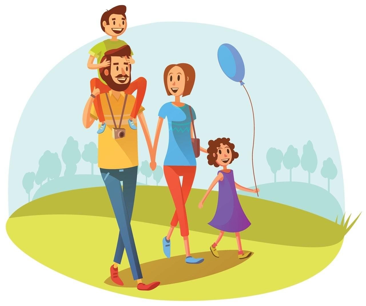 картинка семейный досуг с детьми 2024