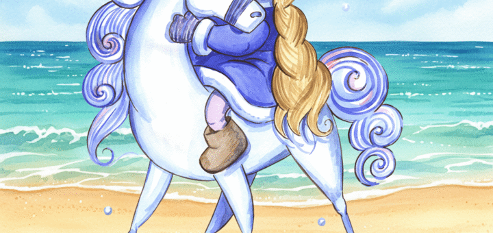 Новый год на пляже с Лошадью