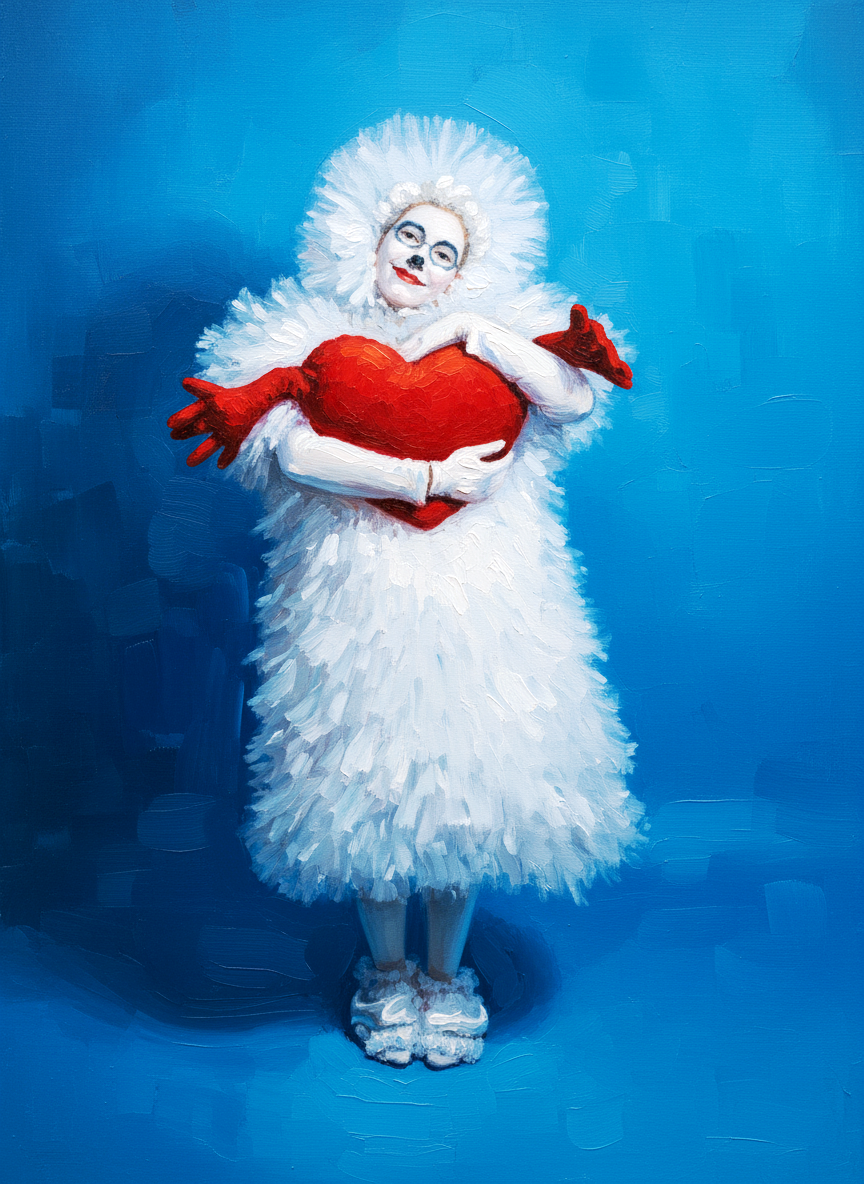 нарисованным красками