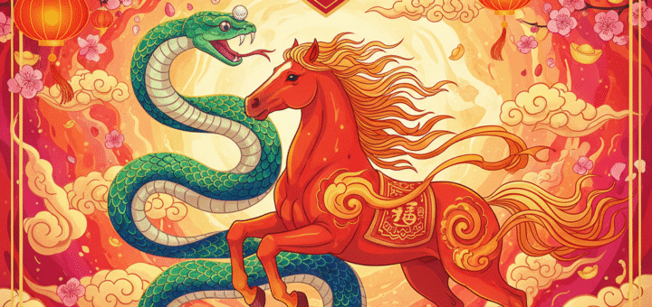 картинка змея и лошадь символы 2025-2026 года
